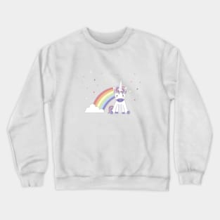 Kawaii Unicorn Illustration Crewneck Sweatshirt